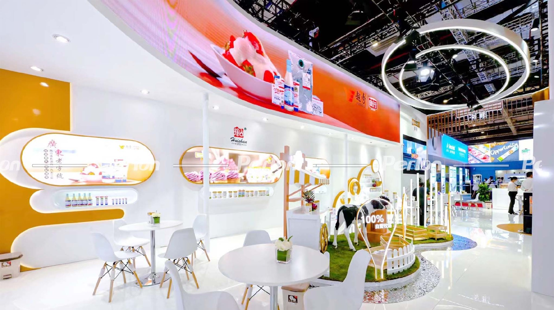 2022年9月輝山上海焙烤展展臺設(shè)計搭建圖片